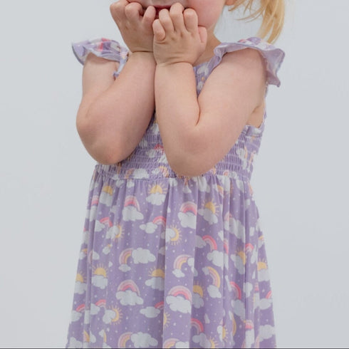 lavender-rainbows-and-clouds-smocked-vintage-dress Sweet Bamboo - Sophia's Style-7